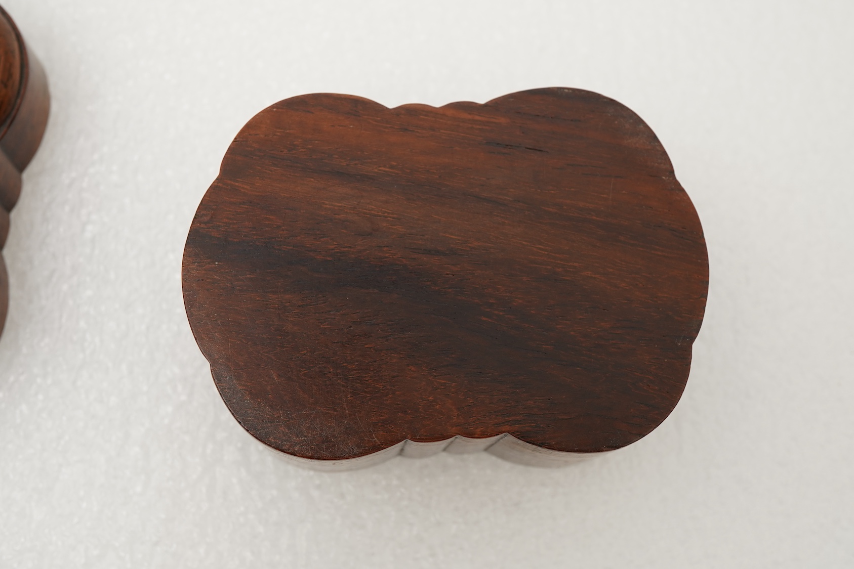 A Chinese jade mounted huanghuali box and cover, 19th century